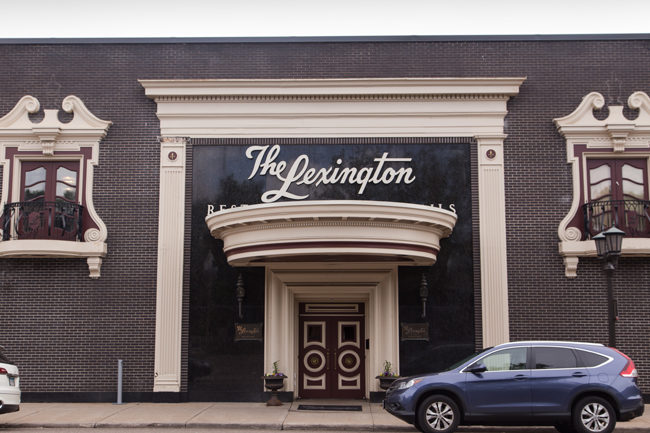 Exterior front view of The Lexington Restaurant